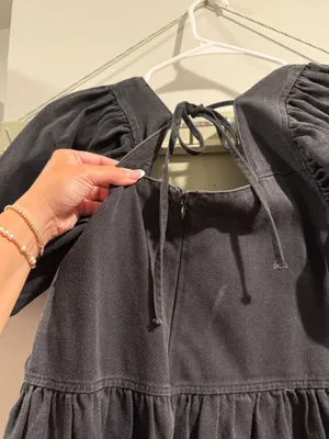 Mittoshop Black Denim Dress thumbnail 4