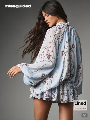 Missguided Paisley Print Mini Dress thumbnail 3