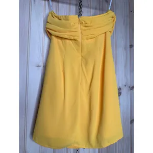 NWT Lulus Gillian Yellow Pleated Strapless Mini Dress Party Cocktail Size M thumbnail 5