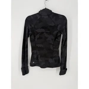 Lululemon Its Rulu Run Half Zip Heritage 365 Camo Deep Coal‎ Multi Pullover Sz 4 thumbnail 7