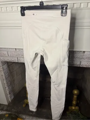 Lululemon Speed Up Tight 28" White Running Leggings Size 4 thumbnail 2