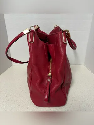 Coach Madison Phoebe Pebbled Leather Red thumbnail 4