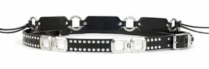 The limited Genuine leather vintage black buckle belt bundle size S/M thumbnail 1