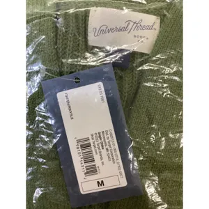 Universal Thread Womens Green Cotton Shaker Knit Open Front‎ Cardigan Sweater M thumbnail 5
