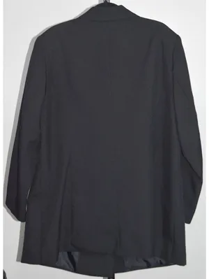 Jessica London Black Double Breasted Long Blazer Plus Size Tall 20T thumbnail 2