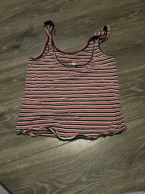 Free People Top Tank Striped Navy and Red S thumbnail 2