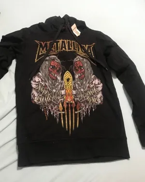 Hot Topic Metallica Mens throw on hoodie thumbnail 1