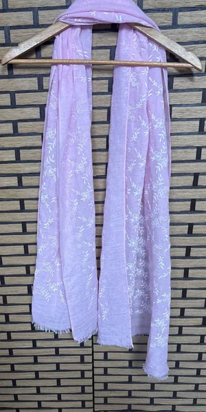 Christopher & Banks Pink Floral Embroidered Scarf‎ thumbnail 1