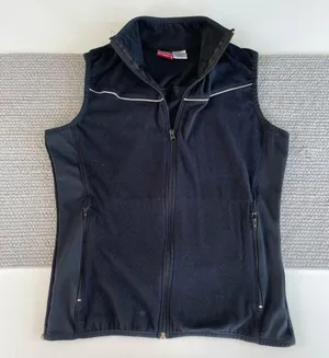 ProSpirit Black Fleece Full Zip Activewear Running Vest Size Small thumbnail 9