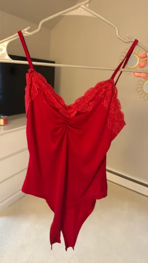 Red Lace Bodysuit thumbnail 1