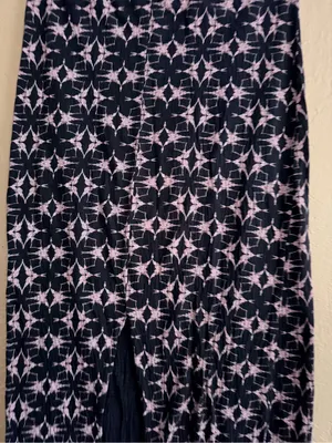 Free People Crop Tank and High-Slit Maxi Skirt Set - Black & Cream thumbnail 2