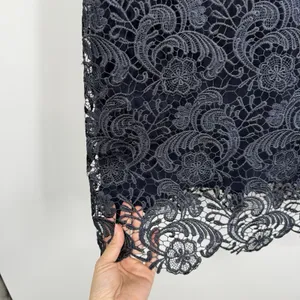Lauren Ralph Lauren Lace Eyelet Sheath Dress Wedding MOB Women Size 10 Navy Blue thumbnail 5
