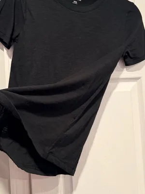 NWOT J. Crew Size XXS Black Vintage Cotton Short Sleeve Crew Neck Tee Shirt thumbnail 2