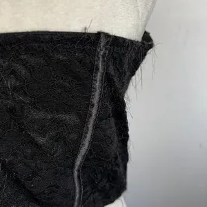 Black Corset Bustier Top Sz Large Lace Vampire‎ Gothic Victorian Burlesque thumbnail 7
