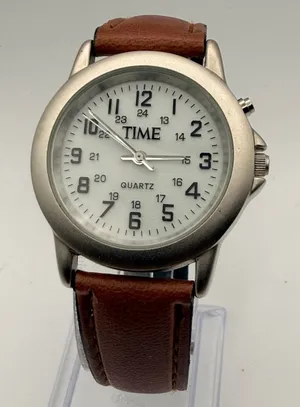 Vintage TIME Military-Style Indiglo Quartz Watch Working New Battery thumbnail 1