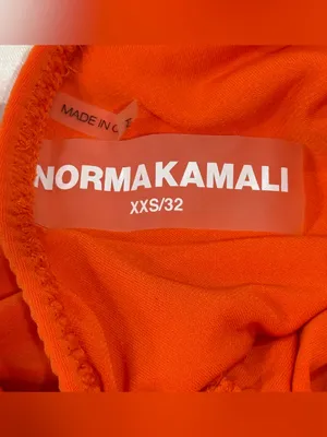 Norma Kamali Diana Ruched One-Shoulder Gown XXS Blood Orange Cocktail Party Chic thumbnail 9
