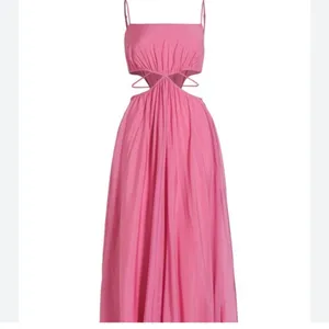 ASTR The Label Pink Sanger Cut Out Goddess Maxi Dress Size Medium Resort Wear thumbnail 2
