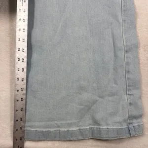 Amanda Uprichard Denim Jumpsuit Light Wash Wide Leg Sleeveless V-Neck Medium thumbnail 8