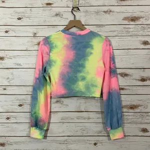 Beach Riot Marley Crop Top - Rainbow Tie Dye - Medium thumbnail 11