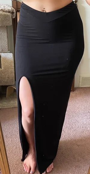 Klassy Network Skirt Black Maxi thumbnail 1