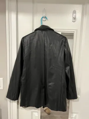 Sans Souci Black leather jacket thumbnail 2