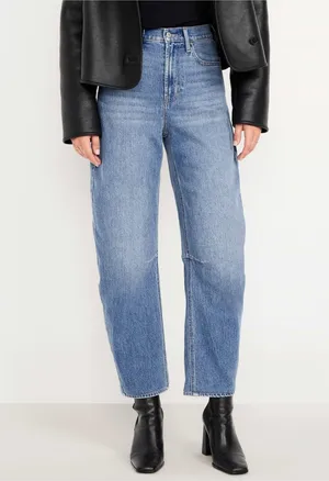 Old Navy Barrel Jeans thumbnail 1