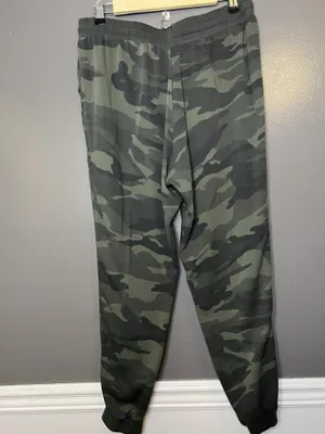 Splendid Pants Womens Large Green Camo Jogger Elastic Waist Cuffed Pockets thumbnail 3
