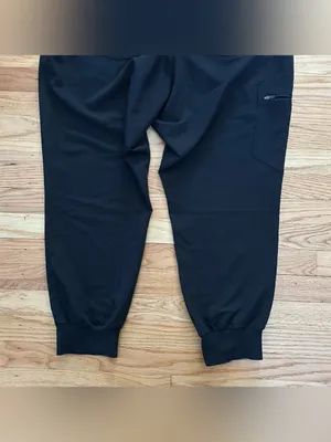 FIGS Zamora Maternity Jogger Scrub Pants Black Petite XXL thumbnail 13