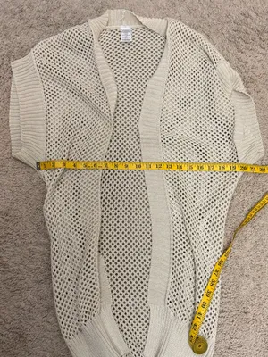 Time and Tru Women’s open front crotchet Ruana size XL thumbnail 10