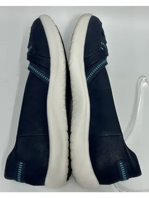 Clarks Cloudsteppers Womens Size 9.5M Adella Poppy Slip On Shoes Navy Blue thumbnail 8