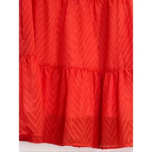 THML Women's To The Venue Dress In Terracotta MIDI new tiered S thumbnail 4