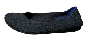 Rothy's The Flat Black Honeycomb Ballet Flats Shoes thumbnail 1