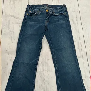 7 for all mankind blue flare jeans thumbnail 1