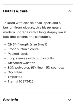 Avec Les Filles - Tailored Belted Women's Blazer Jacket - Cream thumbnail 4