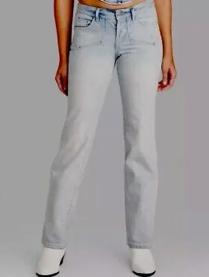 NWT Wild Fable Low-Rise bootcut light wash jeans easy rigid size 2 thumbnail 2