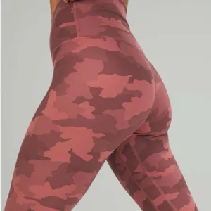 Lululemon Athletica Pink Camo High Rise Leggings Size 8 Like New thumbnail 5