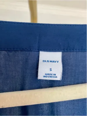 Old Navy Blue Midi Dress Coastal Quiet‎ Luxury Feminine Resort Core S Clean Girl thumbnail 5