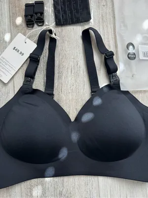 Momcozy Nursing Bra Black Size Medium Brand New thumbnail 5