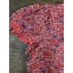Kate Spade New York Flutter Sleeve Tweed Dress Pink Size 12 Jackie O Preppy‎ thumbnail 5