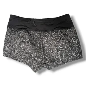 Lululemon Black Spec Speed Up Low-Rise Shorts Size 6 thumbnail 4