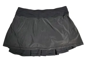 Lululemon Run‎ Pace Setter Black Skort Size: 6 thumbnail 1