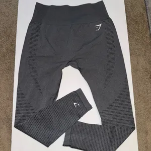 New Gymshark Women’s Vital Leggings Large Gray Seamless High Waisted Contour thumbnail 1