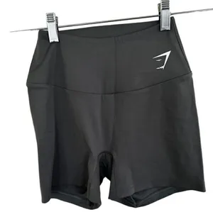 Gymshark Women's High Rise Fit Training Cycling Shorts charcoal gray SMALL thumbnail 1