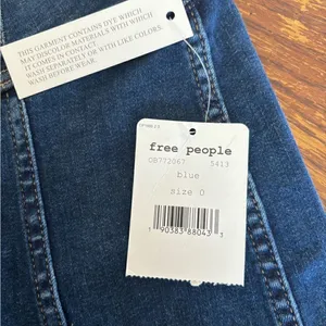 Free People Denim Lace Up Mini Skirt Blue Women’s Size 0 NWT thumbnail 2