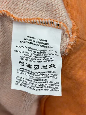 Nike Sportswear Women’s‎ Oversized Crop Graphic Hoodie Orange Trance Size M thumbnail 8