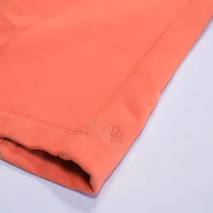 Athleta Retroplush Logo Straight Leg Pants Women MT Persimmon Orange Pintuck thumbnail 7