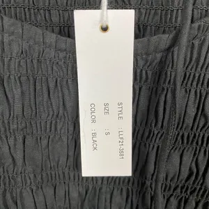 Love The Label Anthropologie Black Smocked Puff Sleeve Blouse Sz.S NWT thumbnail 11