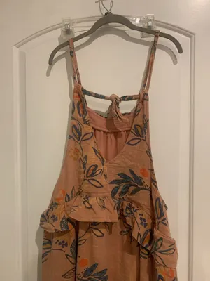 Free People Anita Printed Tiered Ruffle Halter Maxi Dress thumbnail 7