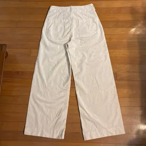 Maeve by Anthropologie Size 27 The Colette Cropped Wide Leg Corduroy Pants Cream thumbnail 2