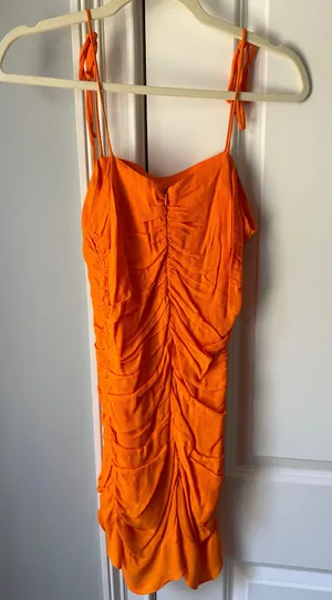 Boutique Orange Dress thumbnail 2